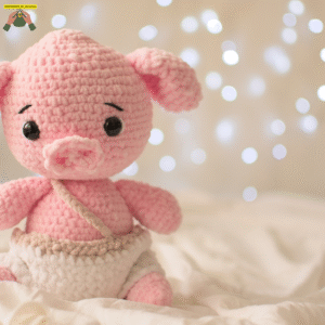 "Handmade crochet plushie by Knits & Knots by Apoorva – decorative crochet design"